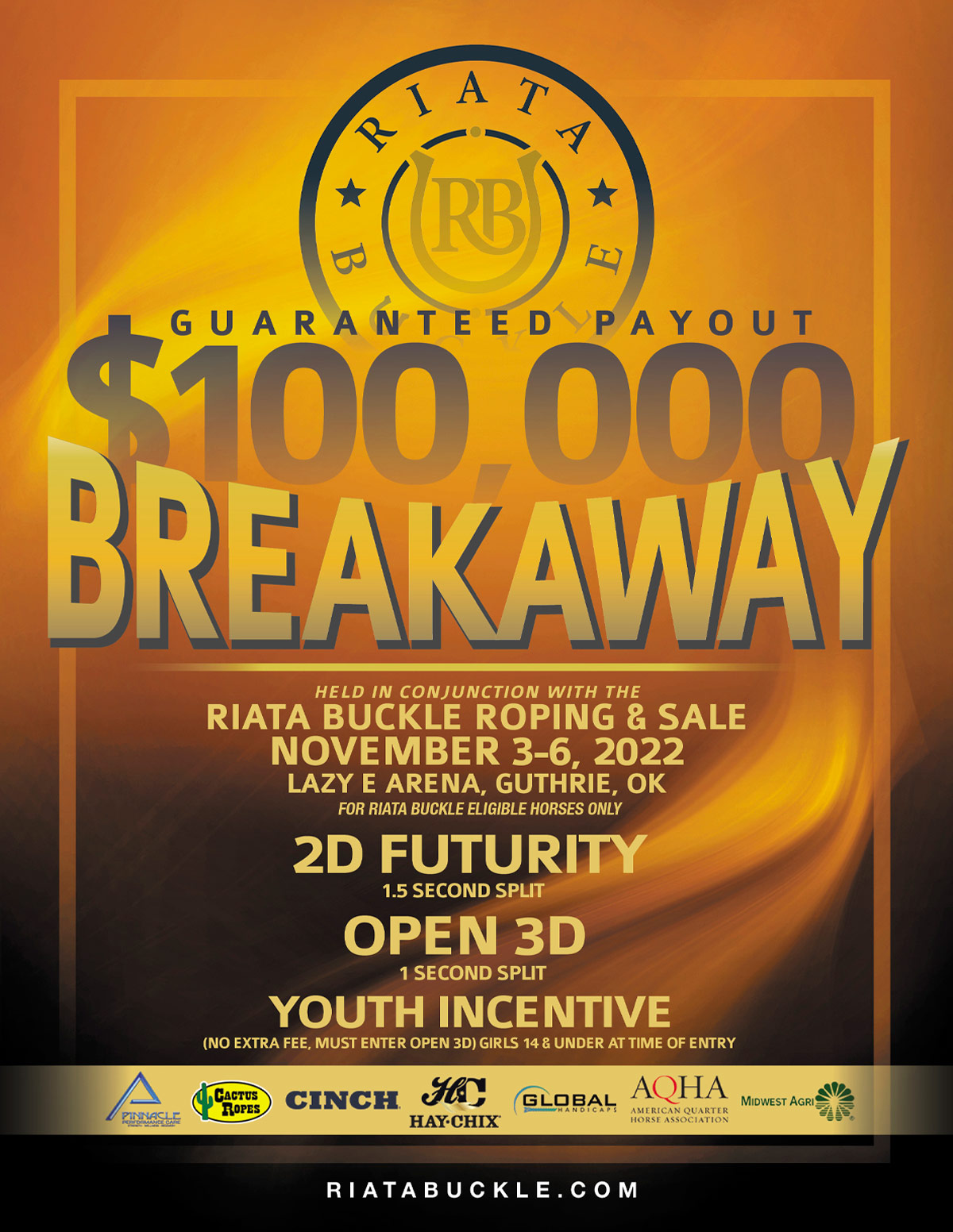 The Riata Buckle Breakaway Event Ad