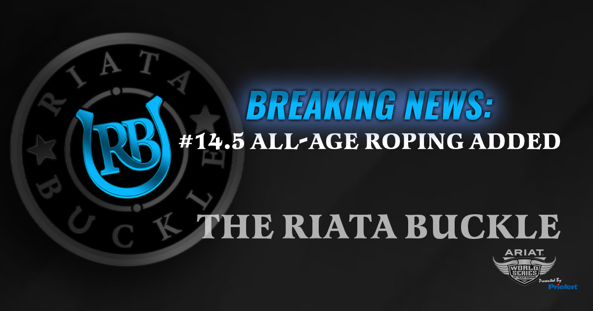 BREAKING NEWS: RIATA BUCKLE #14.5 FORMAT