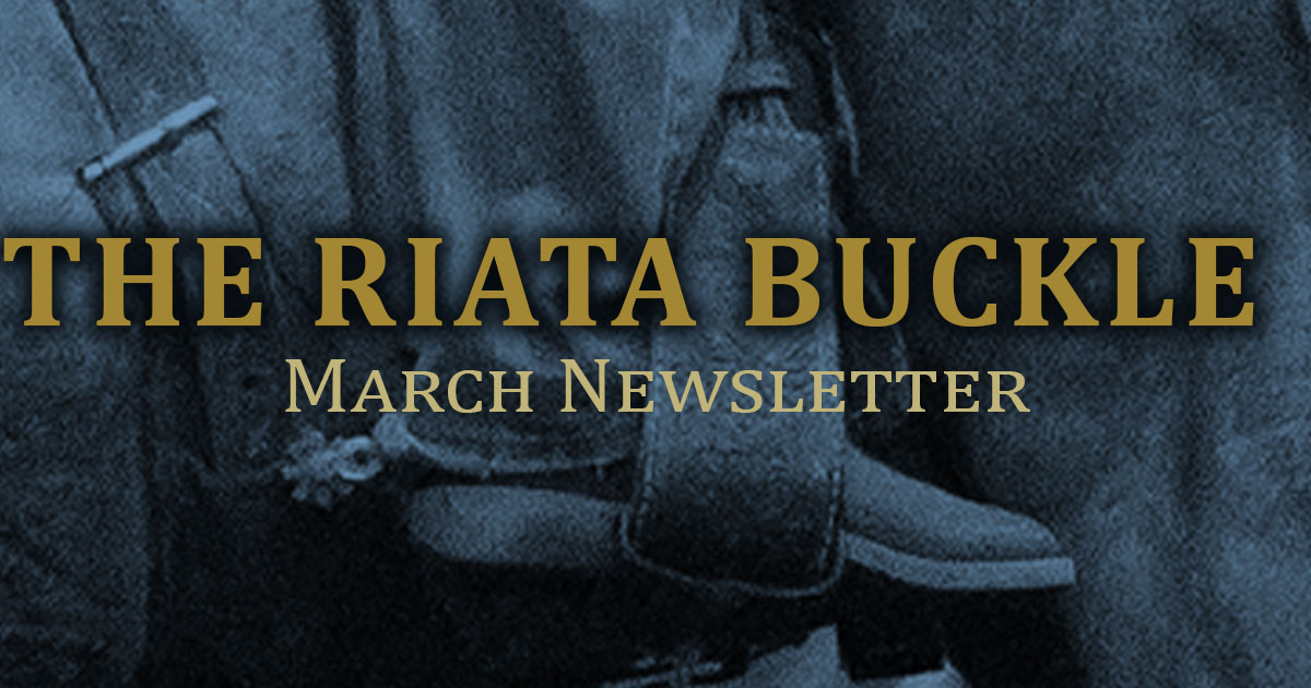 Riata's March Newsletter