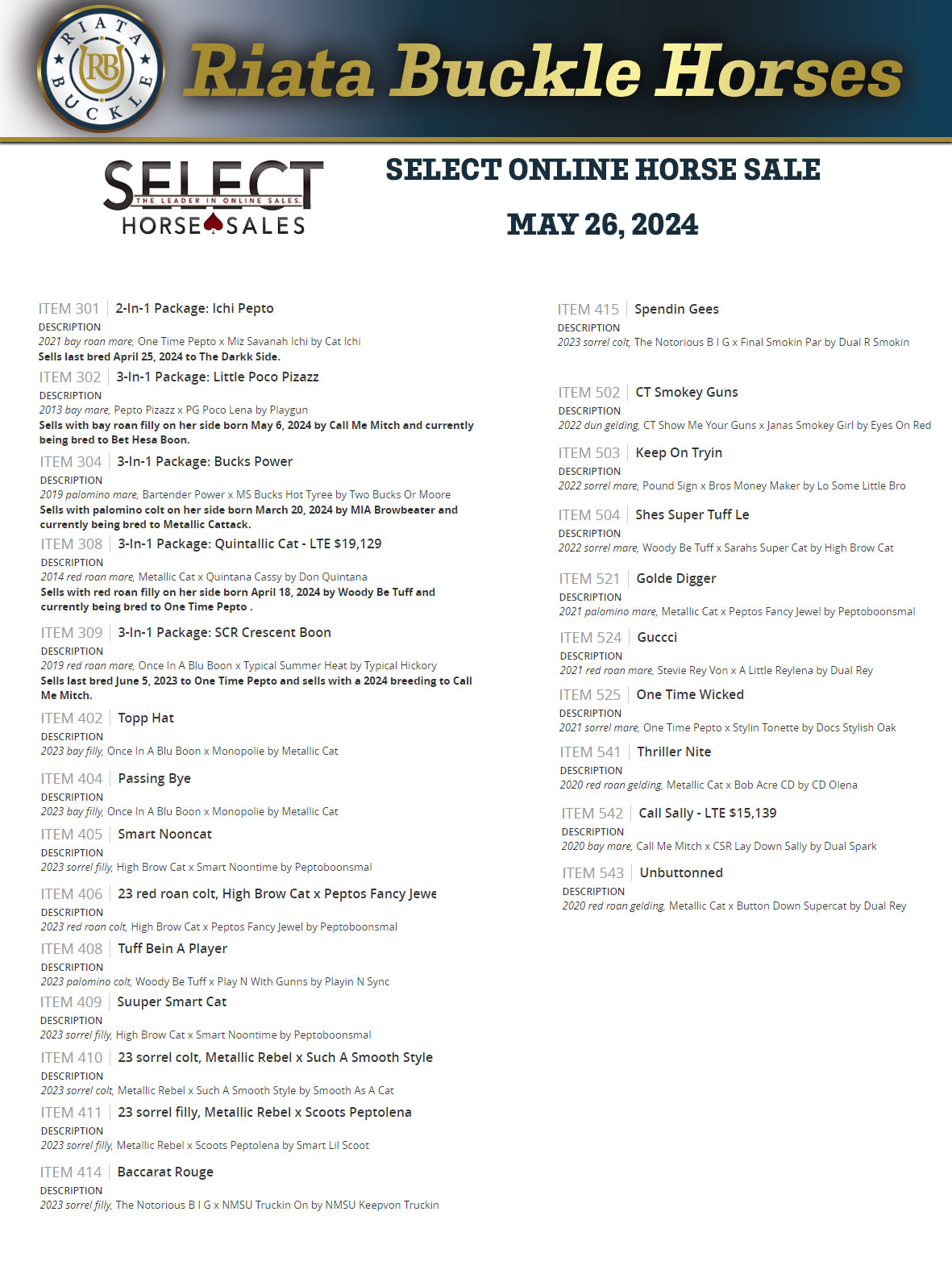 Event Ad for The Select Online May Sale