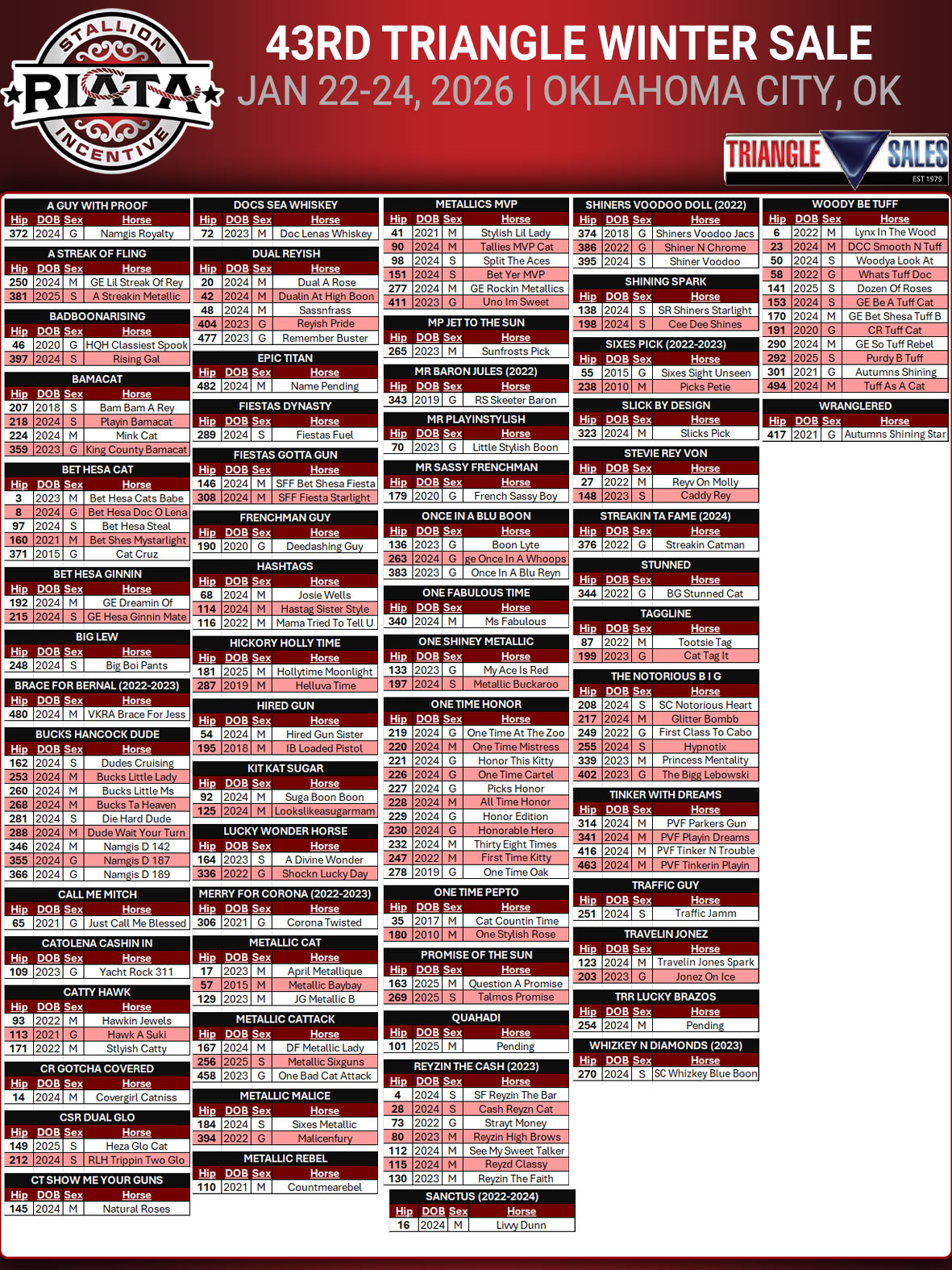 Event Ad for 2026 Triangle Winter Sale