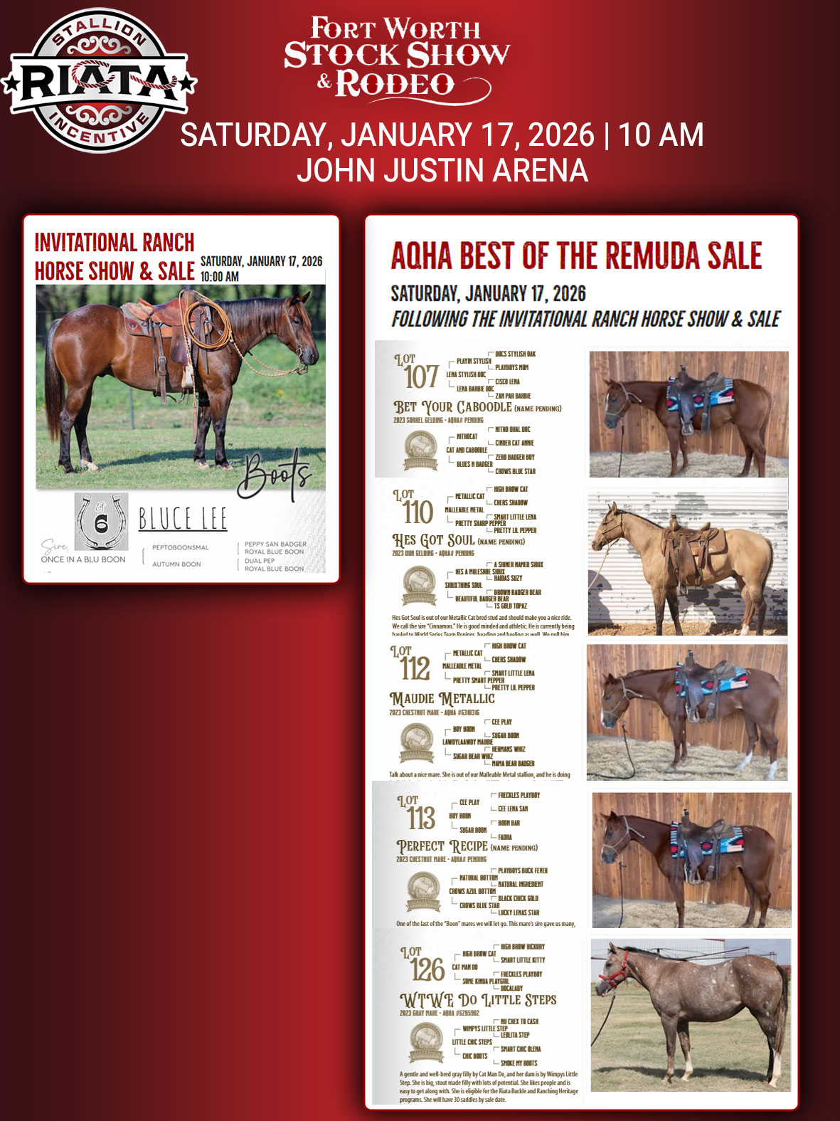 Event Ad for Invitational Ranch Horse Sale