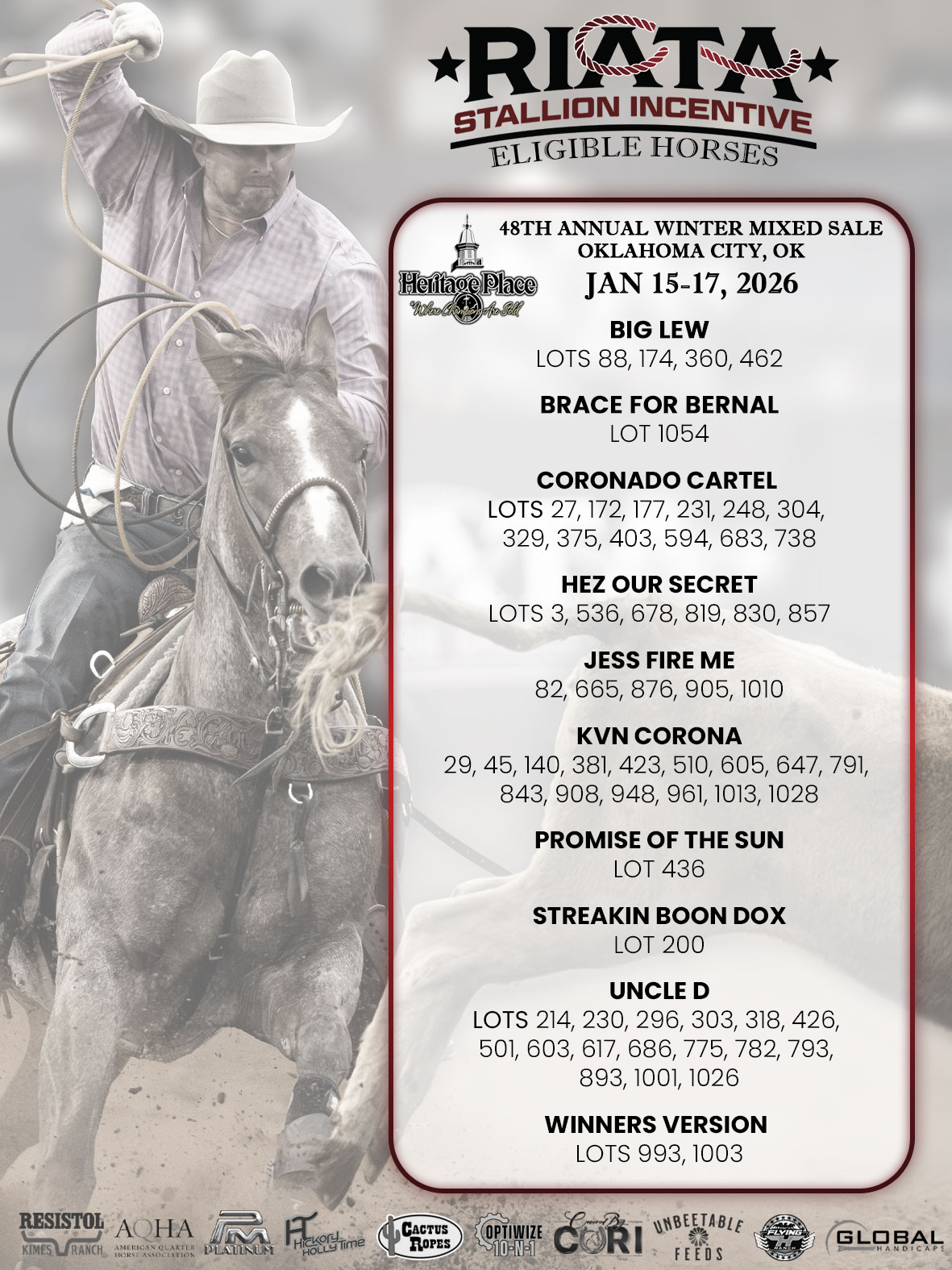 Event Ad for 48th Annual Winter Mixed Sale