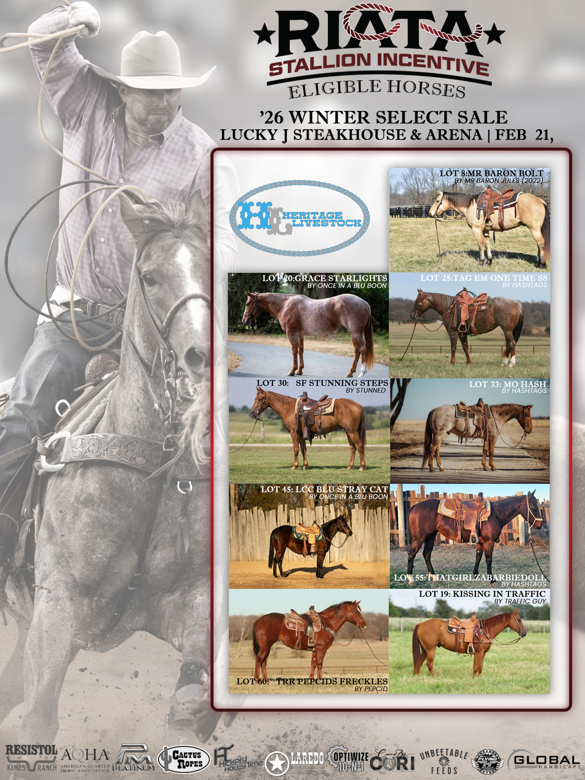 Event Ad for Heritage Livestocks 2nd Annual Winter Select Sale